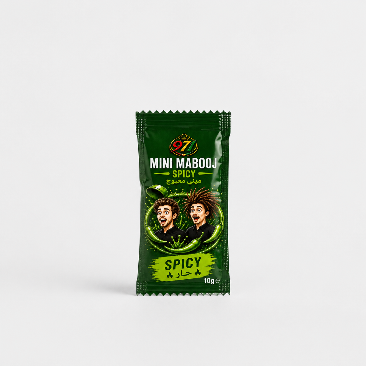 971 Mini Mabooj Spicy | Premium UAE Hot Sauce | 10g